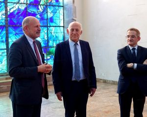 Remise de la médaille de la sécurité intérieure agrafe Ukraine au Président de la CCSMS